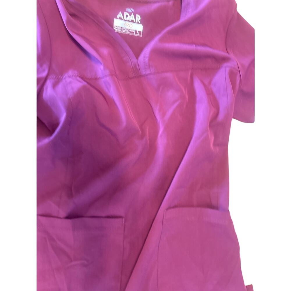 ADAR PRO Women's Tailored Fit Scrub Top L Pink